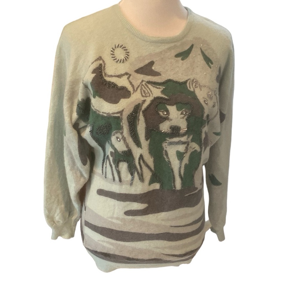 Vintage Miss Orly Lambswool and Angora Sweater